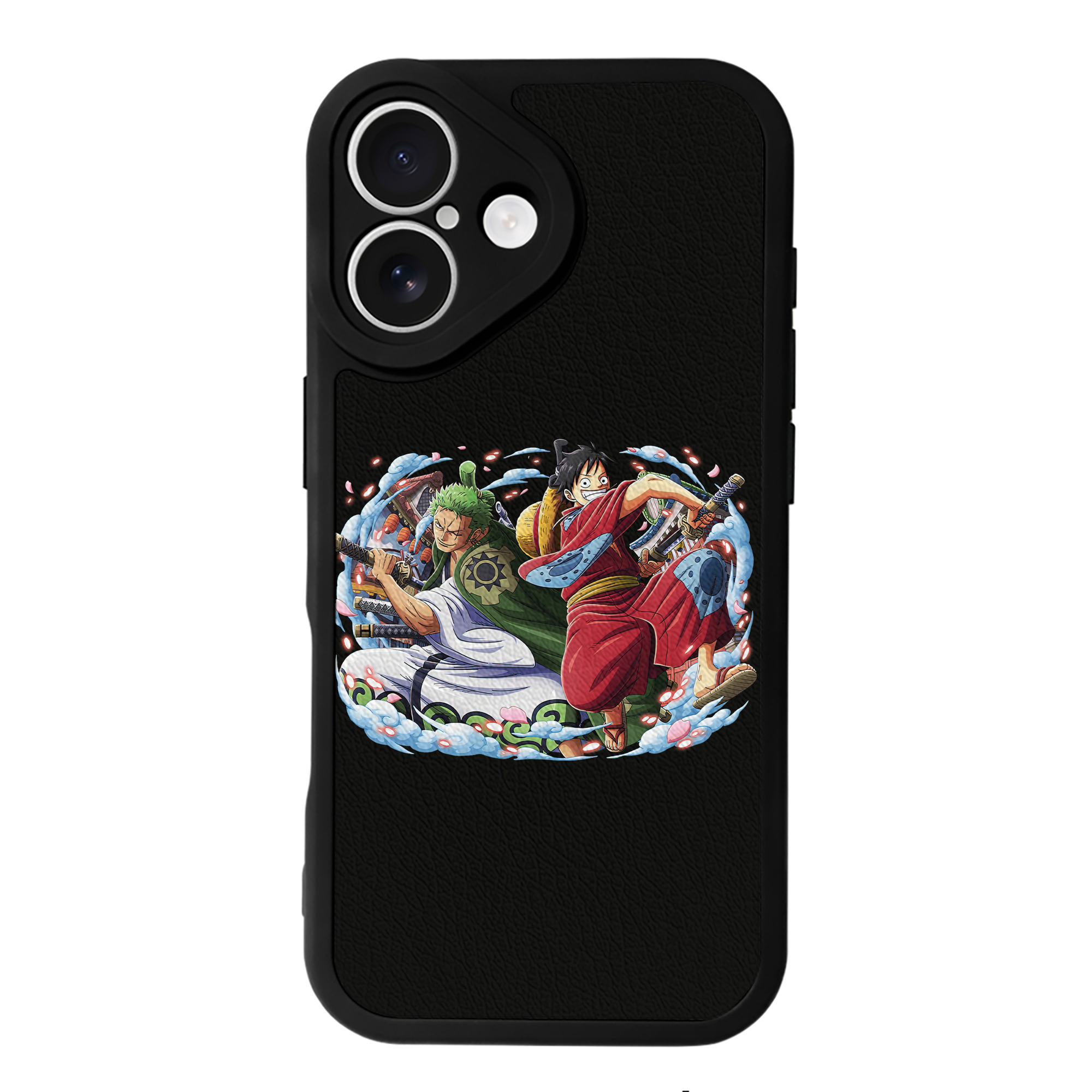 （画像用） ワンピース モンキー・D・ルフィ ONE PIECE Monkey D. Luffy 【iPhone 16シリーズ対応】シリコンスマホケース（レザー調） 材質：シリコン